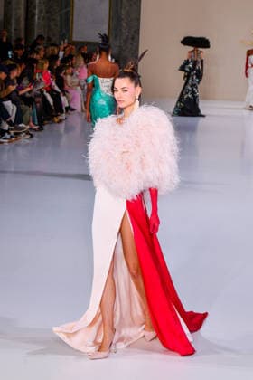 PFW - Haute Couture - Tamara Ralph Runway A model walks the runway during the Tamara Ralph Haute Couture Week Spring Summer 2026 show as part of Paris Fashion Week on January 26, 2026 in Paris, France. Photo by Shootpix ABACAPRESS.COM Paris France  Copyright: xShootPix ABACAx