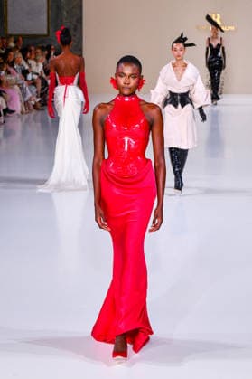 PFW - Haute Couture - Tamara Ralph Runway A model walks the runway during the Tamara Ralph Haute Couture Week Spring Summer 2026 show as part of Paris Fashion Week on January 26, 2026 in Paris, France. Photo by Shootpix ABACAPRESS.COM Paris France  Copyright: xShootPix ABACAx