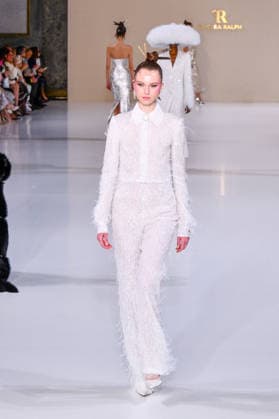 PFW - Haute Couture - Tamara Ralph Runway A model walks the runway during the Tamara Ralph Haute Couture Week Spring Summer 2026 show as part of Paris Fashion Week on January 26, 2026 in Paris, France. Photo by Shootpix ABACAPRESS.COM Paris France  Copyright: xShootPix ABACAx
