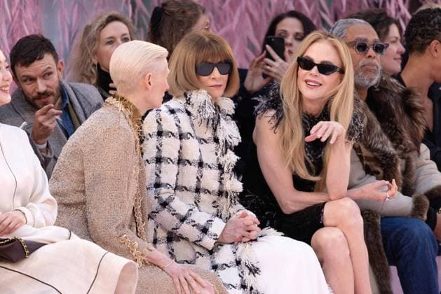 PFW - Chanel Front Row Tilda Swinton, Anna Wintour, Nicole Kidman attending the Chanel Haute Couture Week Spring Summer 2026 show as part of Paris Fashion Week on January 27, 2026 in Paris, France. Photo by Alexis Jumeau ABACAPRESS.COM Paris France  Copyright: xJumeauxAlexis ABACAx