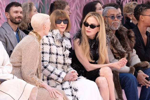 PFW - Chanel Front Row Tilda Swinton, Anna Wintour, Nicole Kidman attending the Chanel Haute Couture Week Spring Summer 2026 show as part of Paris Fashion Week on January 27, 2026 in Paris, France. Photo by Alexis Jumeau ABACAPRESS.COM Paris France  Copyright: xJumeauxAlexis ABACAx