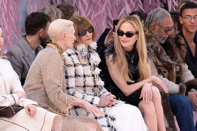 PFW - Chanel Front Row Tilda Swinton, Anna Wintour, Nicole Kidman attending the Chanel Haute Couture Week Spring Summer 2026 show as part of Paris Fashion Week on January 27, 2026 in Paris, France. Photo by Alexis Jumeau ABACAPRESS.COM Paris France  Copyright: xJumeauxAlexis ABACAx