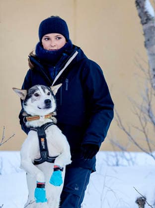 27-01-2026 Norway Princess Ingrid Alexandra during a dog sledding tour along a route used in the Finnmark race and the Barents secretariat in Kirkenes. Â  Copyright: xPPEx