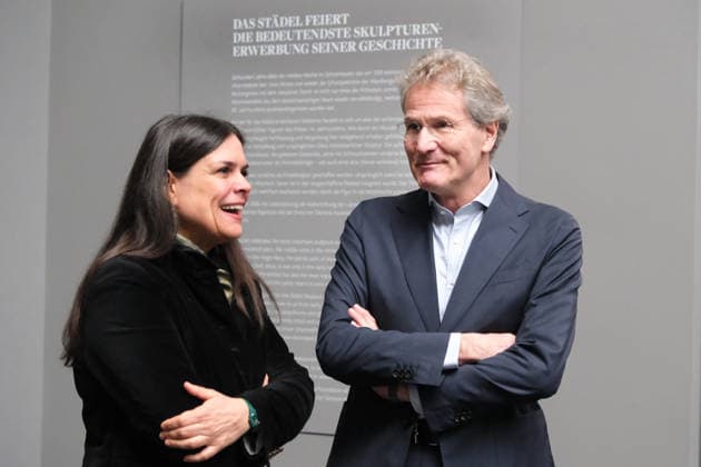 27 01 2026, Frankfurt, DEU Press event at the Staedel Museum The Madonna Enthroned around 1320 1330 from the Altenberg Altarpiece was purchased for the Städel Museum with the
