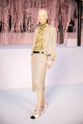 PFW - Chanel Photocall Tilda Swinton attends the Chanel Haute Couture Week Spring Summer 2026 show as part of Paris Fashion Week on January 27, 2026 in Paris, France. Photo by Eliot Blondet ABACAPRESS.COM Paris France France  Copyright: xBlondetxEliot ABACAx