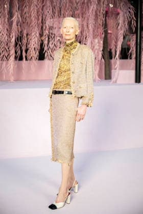 PFW - Chanel Photocall Tilda Swinton attends the Chanel Haute Couture Week Spring Summer 2026 show as part of Paris Fashion Week on January 27, 2026 in Paris, France. Photo by Eliot Blondet ABACAPRESS.COM Paris France France  Copyright: xBlondetxEliot ABACAx