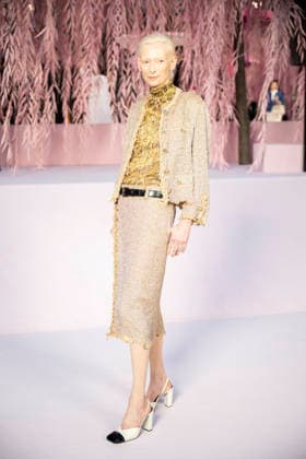 PFW - Chanel Photocall Tilda Swinton attends the Chanel Haute Couture Week Spring Summer 2026 show as part of Paris Fashion Week on January 27, 2026 in Paris, France. Photo by Eliot Blondet ABACAPRESS.COM Paris France France  Copyright: xBlondetxEliot ABACAx