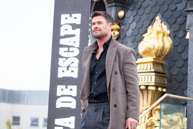 Chris Hemsworth in Madrid, Spain - 27 Jan 2026 Actor Chris Hemsworth attends the Ruta de Escape (Crime 101) photocall at the Metropolis Club. Madrid Spain Copyright: xAtilanoxGarciax xSOPAxImagesx photos03310