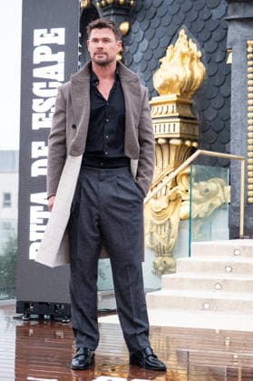 Chris Hemsworth in Madrid, Spain - 27 Jan 2026 Actor Chris Hemsworth attends the Ruta de Escape (Crime 101) photocall at the Metropolis Club. Madrid Spain Copyright: xAtilanoxGarciax xSOPAxImagesx photos03316