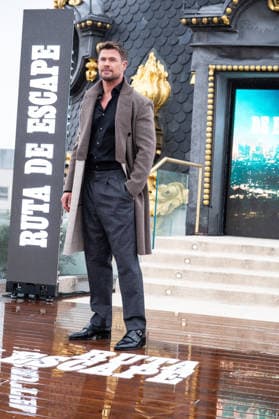 Chris Hemsworth in Madrid, Spain - 27 Jan 2026 Actor Chris Hemsworth attends the Ruta de Escape (Crime 101) photocall at the Metropolis Club. Madrid Spain Copyright: xAtilanoxGarciax xSOPAxImagesx photos03322