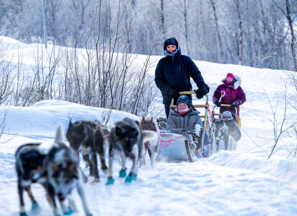27-01-2026 Norway Princess Ingrid Alexandra during a dog sledding tour along a route used in the Finnmark race and the Barents secretariat in Kirkenes. Â  Copyright: xPPEx