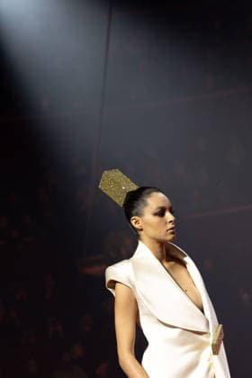 PFW - Stephane Rolland Runway A model walks the runway during the Stéphane Rolland Haute Couture Week Spring Summer 2026 show as part of Paris Fashion Week on January 27, 2026 in Paris, France. Photo by Alexis Jumeau ABACAPRESS.COM Paris France  Copyright: xJumeauxAlexis ABACAx