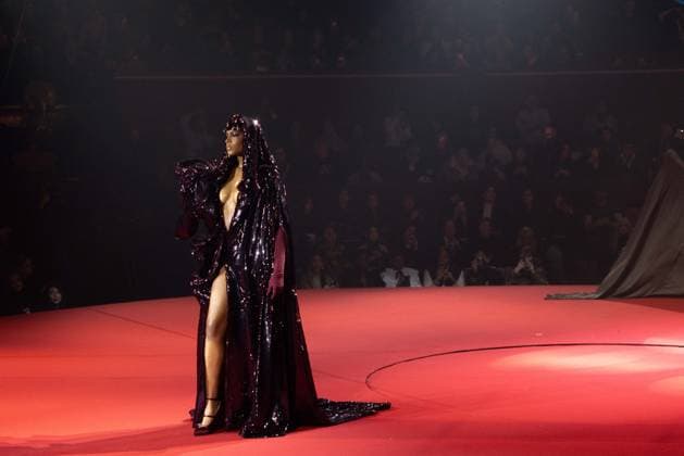 PFW - Stephane Rolland Runway A model walks the runway during the Stéphane Rolland Haute Couture Week Spring Summer 2026 show as part of Paris Fashion Week on January 27, 2026 in Paris, France. Photo by Alexis Jumeau ABACAPRESS.COM Paris France  Copyright: xJumeauxAlexis ABACAx