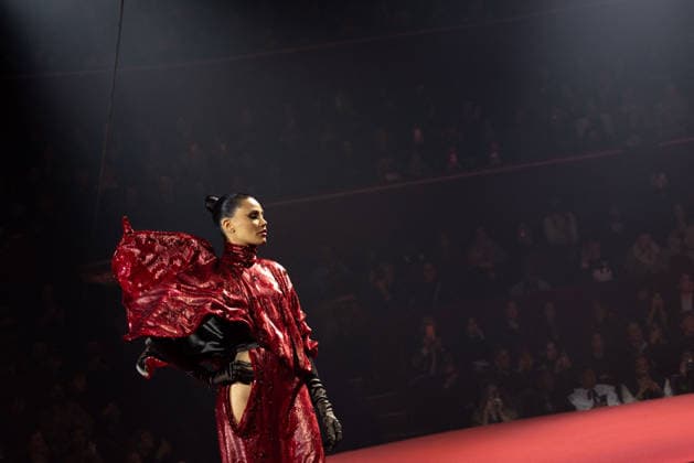 PFW - Stephane Rolland Runway A model walks the runway during the Stéphane Rolland Haute Couture Week Spring Summer 2026 show as part of Paris Fashion Week on January 27, 2026 in Paris, France. Photo by Alexis Jumeau ABACAPRESS.COM Paris France  Copyright: xJumeauxAlexis ABACAx