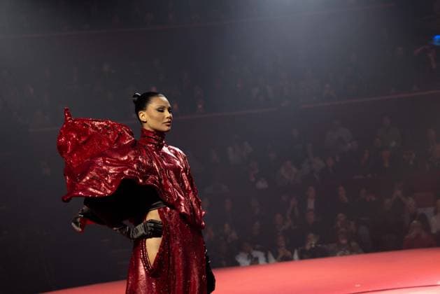 PFW - Stephane Rolland Runway A model walks the runway during the Stéphane Rolland Haute Couture Week Spring Summer 2026 show as part of Paris Fashion Week on January 27, 2026 in Paris, France. Photo by Alexis Jumeau ABACAPRESS.COM Paris France  Copyright: xJumeauxAlexis ABACAx