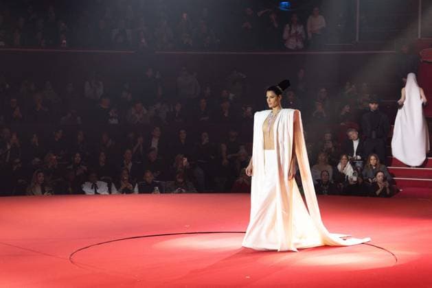 PFW - Stephane Rolland Runway A model walks the runway during the Stéphane Rolland Haute Couture Week Spring Summer 2026 show as part of Paris Fashion Week on January 27, 2026 in Paris, France. Photo by Alexis Jumeau ABACAPRESS.COM Paris France  Copyright: xJumeauxAlexis ABACAx
