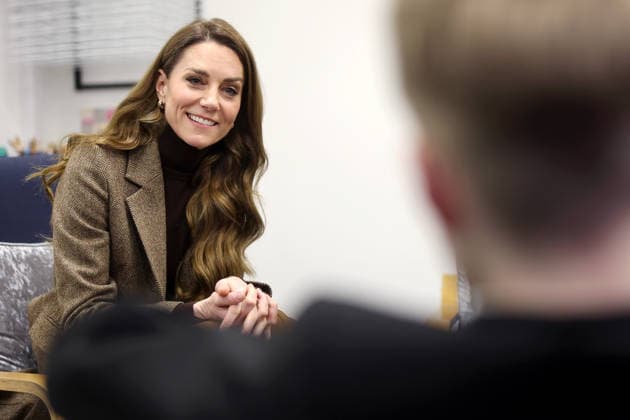 The Princess of Wales visits Family Action s Children s Trauma Therapy Service The Princess of Wales visits Family Action s Children s Trauma Therapy Service on January 27, 2026 in Bradford, West Yorkshire, UK, on the 27th January 2026. Picture by Chris Jackson WPA-Pool Bradford Children s Trauma Therapy Service West Yorkshire United Kingdom  WHA-0807