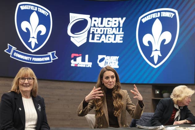 The Princess of Wales visits Wakefield Trinity Rugby League Club The Princess of Wales visits Wakefield Trinity Rugby League Club in Wakefield, West Yorkshire, UK, on the 27th January 2026. Picture by Chris Jackson WPA-Pool Wakefield Wakefield Trinity Rugby League Club West Yorkshire United Kingdom  WHA-0807