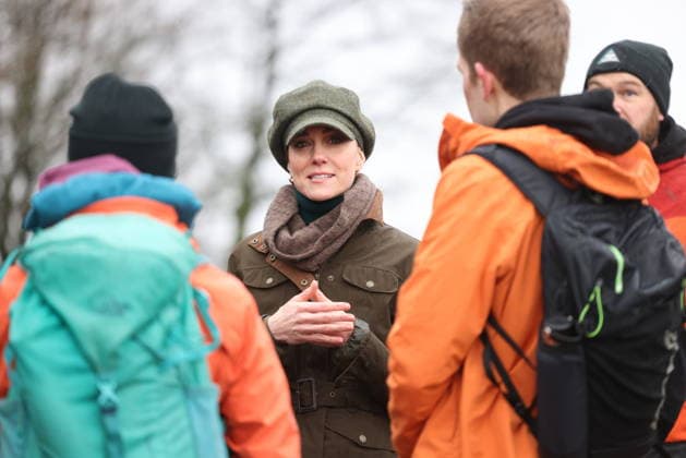 The Princess of Wales takes part in a Wellbeing Walk The Princess of Wales joins Mind Over Mountains, a charity offering professional mental health support through therapeutic outdoor experiences, for a supported wellbeing walk in the Peak District, UK, on the 27th January 2026. Picture by Ian Vogler WPA-Pool Hope Valley Curbar Gap Derbyshire United Kingdom  WHA-0807