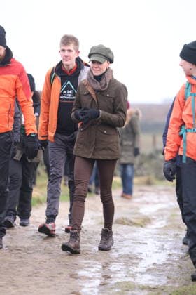 The Princess of Wales takes part in a Wellbeing Walk The Princess of Wales joins Mind Over Mountains, a charity offering professional mental health support through therapeutic outdoor experiences, for a supported wellbeing walk in the Peak District, UK, on the 27th January 2026. Picture by Ian Vogler WPA-Pool Hope Valley Curbar Gap Derbyshire United Kingdom  WHA-0807