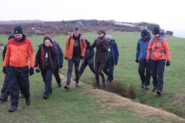 The Princess of Wales takes part in a Wellbeing Walk The Princess of Wales joins Mind Over Mountains, a charity offering professional mental health support through therapeutic outdoor experiences, for a supported wellbeing walk in the Peak District, UK, on the 27th January 2026. Picture by Ian Vogler WPA-Pool Hope Valley Curbar Gap Derbyshire United Kingdom  WHA-0807
