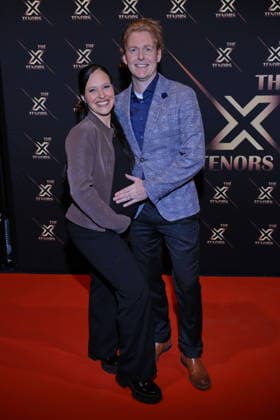 27 01 2026 , Nadja Jo Klapper and Johannes Heinrichs, The X Tenors the show premiere at the Estrel Showtheater Berlin, Berlin