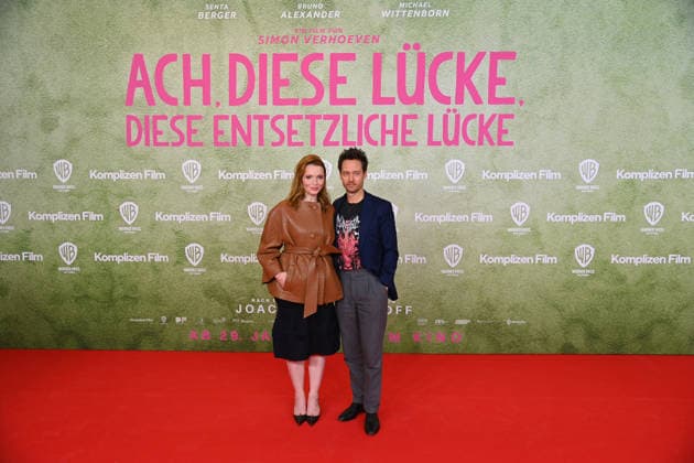Karoline HERFURTH actress , Tom SCHILLING actor , world premiere ACH DIESE LUECKE DIESE ENTSETZLICHE LUECKE on 27 01 20226 at the Mathaeser Kino in Munich