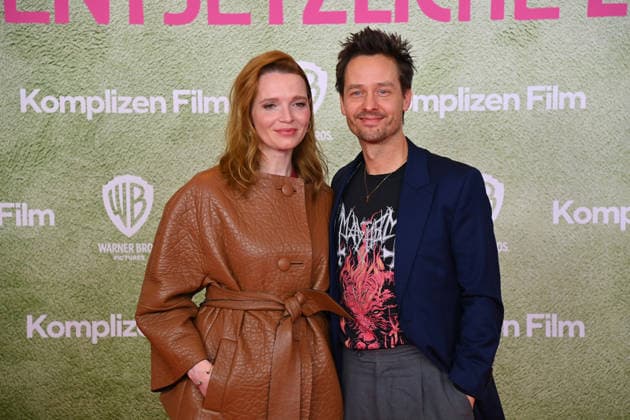 Karoline HERFURTH actress , Tom SCHILLING actor , world premiere ACH DIESE LUECKE DIESE ENTSETZLICHE LUECKE on 27 01 20226 at the Mathaeser Kino in Munich
