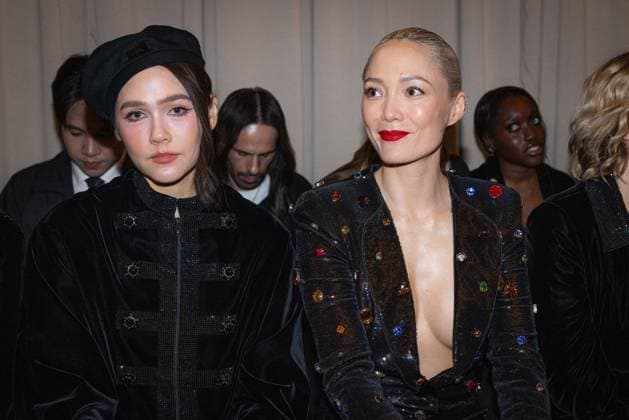 PFW - Giorgio Armani Prive Front Row Araya Hargate and Pom Klementieff attending the Giorgio Armani Prive Haute Couture Week Spring Summer 2026 show as part of Paris Fashion Week on January 27, 2026 in Paris, France. Photo by Alexis Jumeau ABACAPRESS.COM Paris France  Copyright: xJumeauxAlexis ABACAx