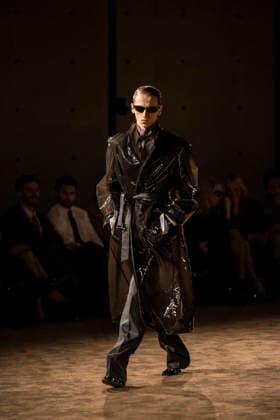 PFW Saint Laurent runway EB A model presents a creation by designer Anthony Vaccarello as part of his Menswear Fall Winter 2026-2027 collection show for fashion house Saint Laurent during Men s Fashion Week in Paris, France, January 27, 2026. Photo by Eliot Blondet ABACAPRESS.COM Paris France France  Copyright: xBlondetxEliot ABACAx