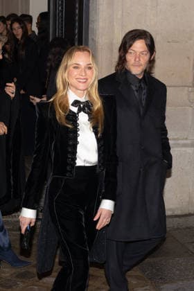PFW Haute Couture Armani Outside Arrivals Diane Kruger, Norman Reedus arriving at the Schiaparelli show during Paris Fashion Week Haute Couture on January 27, 2026 in Paris, France. Photo by Nasser Berzane ABACAPRESS.COM Paris France  Copyright: xBerzanexNasser ABACAx