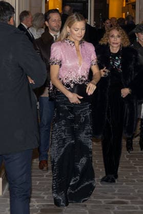 PFW Haute Couture Armani Outside Arrivals Kate Hudson arriving at the Schiaparelli show during Paris Fashion Week Haute Couture on January 27, 2026 in Paris, France. Photo by Nasser Berzane ABACAPRESS.COM Paris France  Copyright: xBerzanexNasser ABACAx