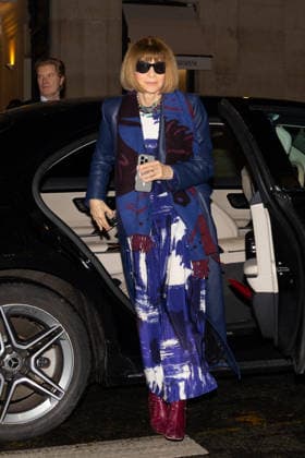 PFW Haute Couture Armani Outside Arrivals Anna Wintour arriving at the Schiaparelli show during Paris Fashion Week Haute Couture on January 27, 2026 in Paris, France. Photo by Nasser Berzane ABACAPRESS.COM Paris France  Copyright: xBerzanexNasser ABACAx