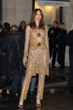 PFW Haute Couture Armani Outside Arrivals Eugenia Silva arriving at the Schiaparelli show during Paris Fashion Week Haute Couture on January 27, 2026 in Paris, France. Photo by Nasser Berzane ABACAPRESS.COM Paris France  Copyright: xBerzanexNasser ABACAx