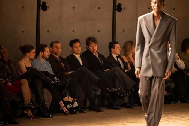 PFW Saint Laurent front row EB Austin Butler and rami malek attend the Yves Saint Laurent Menswear Ready-to-wear Fall-Winter 2026 2027 collection fashion show on the sidelines of the Paris Haute Couture Fashion Week, in Paris, on January 27, 2026.Photo by Eliot Blondet ABACAPRESS.COM Paris France France  Copyright: xBlondetxEliot ABACAx