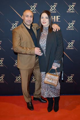 Arthur Abraham with wife Lusya Hovhannisyan THE X TENORS Show Premiere at the Estrel Showtheater in Berlin on 27 01 2026 THE X TENORS Show Premiere