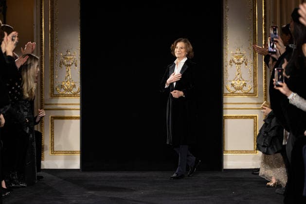 PFW Giorgio Armani Runway - Paris AJ Italian fashion designer Silvana Armani acknowledges the audience at the end of Giorgio Armani Prive Women s Haute Couture Spring Summer 2026 collection fashion show as part of the Paris Haute Couture Fashion Week, in Paris, on January 27, 2026. Photo by Alexis Jumeau ABACAPRESS.COM Paris France  Copyright: xJumeauxAlexis ABACAx