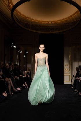 PFW Giorgio Armani Runway - Paris AJ A model presents a creation for Giorgio Armani Prive for Women s Haute Couture Spring Summer 2026 collection fashion show as part of the Paris Haute Couture Fashion Week, in Paris, on January 27, 2026. Photo by Alexis Jumeau ABACAPRESS.COM Paris France  Copyright: xJumeauxAlexis ABACAx