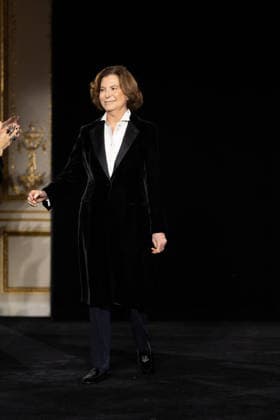PFW Giorgio Armani Runway - Paris AJ Italian fashion designer Silvana Armani acknowledges the audience at the end of Giorgio Armani Prive Women s Haute Couture Spring Summer 2026 collection fashion show as part of the Paris Haute Couture Fashion Week, in Paris, on January 27, 2026. Photo by Alexis Jumeau ABACAPRESS.COM Paris France  Copyright: xJumeauxAlexis ABACAx