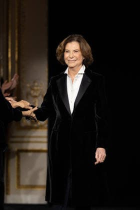 PFW Giorgio Armani Runway - Paris AJ Italian fashion designer Silvana Armani acknowledges the audience at the end of Giorgio Armani Prive Women s Haute Couture Spring Summer 2026 collection fashion show as part of the Paris Haute Couture Fashion Week, in Paris, on January 27, 2026. Photo by Alexis Jumeau ABACAPRESS.COM Paris France  Copyright: xJumeauxAlexis ABACAx