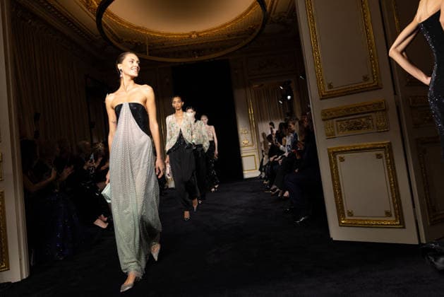 PFW Giorgio Armani Runway - Paris AJ A model presents a creation for Giorgio Armani Prive for Women s Haute Couture Spring Summer 2026 collection fashion show as part of the Paris Haute Couture Fashion Week, in Paris, on January 27, 2026. Photo by Alexis Jumeau ABACAPRESS.COM Paris France  Copyright: xJumeauxAlexis ABACAx