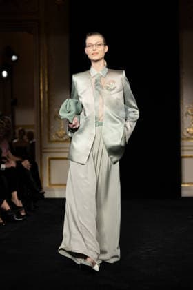 PFW Giorgio Armani Runway - Paris AJ A model presents a creation for Giorgio Armani Prive for Women s Haute Couture Spring Summer 2026 collection fashion show as part of the Paris Haute Couture Fashion Week, in Paris, on January 27, 2026. Photo by Alexis Jumeau ABACAPRESS.COM Paris France  Copyright: xJumeauxAlexis ABACAx