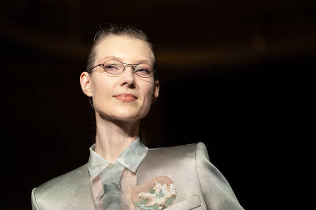 PFW Giorgio Armani Runway - Paris AJ A model presents a creation for Giorgio Armani Prive for Women s Haute Couture Spring Summer 2026 collection fashion show as part of the Paris Haute Couture Fashion Week, in Paris, on January 27, 2026. Photo by Alexis Jumeau ABACAPRESS.COM Paris France  Copyright: xJumeauxAlexis ABACAx