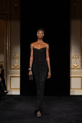 PFW Giorgio Armani Runway - Paris AJ A model presents a creation for Giorgio Armani Prive for Women s Haute Couture Spring Summer 2026 collection fashion show as part of the Paris Haute Couture Fashion Week, in Paris, on January 27, 2026. Photo by Alexis Jumeau ABACAPRESS.COM Paris France  Copyright: xJumeauxAlexis ABACAx