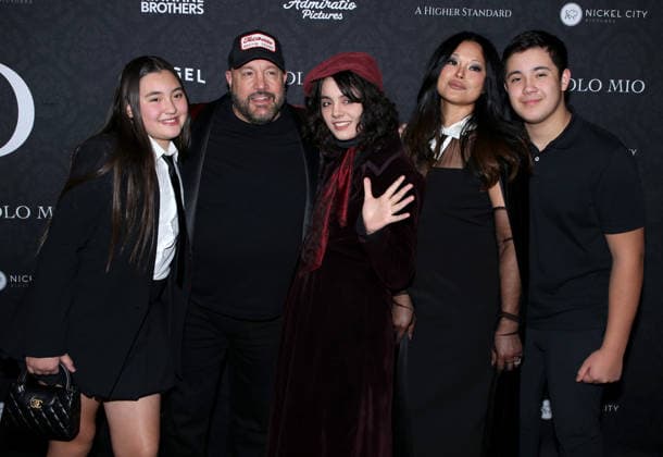 Angel Studios Solo Mio Screening Shea Joelle James, Kevin James, Sienna-Marie James, Steffiana de la Cruz and Kannon Valentine James attending Angel Studios Solo Mio Screening held at Regal Times Square on January 27, 2026 in New York City, NY New York City Regal Times Square NY USA Copyright: xStevenxBergman AFF-USA.COMx