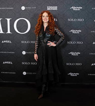 Melissa Errico arrives on the red carpet at the Solo Mio New York premiere at Regal Times Square on Tuesday, January 27, 2026 in New York City.  NYP20260127109 JOHNxANGELILLO