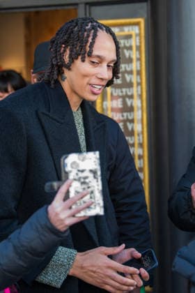 January 26, 2026, Park City, Utah, USA: US basketball player BRITTNEY GRINER interacts with fans while leaving The Vulture Spot during the 2026 Sundance Film Festival in Park City, Utah. Park City USA - ZUMAm292 20260126_znp_m292_156 Copyright: xCharles-McClintockxWilsonx