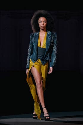PFW - Julien Fournie Runway Model walks the runway during the Julien Fournie Haute Couture Spring Summer show as part of Paris Fashion Week on January 27, 2026 in Paris, France. Photo by Jana Call me J ABACA Paris Ile de France France  Copyright: xJanaxCallxmexJ ABACAx