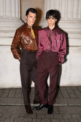 PFW - Saint Laurent Photocall Antoine Waldner and Hugo Dacquet attend the Saint Laurent Haute Couture Week Spring Summer 2026 show as part of Paris Fashion Week on January 27, 2026 in Paris, France. Photo by Laurent Zabulon ABACAPRESS.COM Paris France  Copyright: xZabulonxLaurent ABACAx