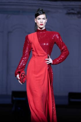 Julien FourniÃ - Runway - Paris Fashion Week - Haute Couture Week Spring Summer 2026 A model walks the runway during the Julien FourniÃ Haute Couture Week Spring Summer 2026 show as part of Paris Fashion Week, Credit:Lounis Tiar Avalon France, Paris  Copyright: xLounisxTiarx xAvalonx 1069882994